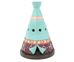 Multicolor Resin Boho Teepee Incense Cone Holder - 9.7cm x 6.5cm (1 Pc) - Unique Decorative Design Events