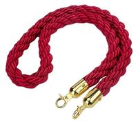 MultiColor Retractable Barrier Tape with Metal Carabiner Hook 0.63m Adjustable Length (Red 1M/3.3Ft/39In) for Crowd Control andManagement