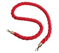 MultiColor Rope Barrier for Crowd Control Braided Hemp with Metal Hooks 5Ft/155Cm Ideal for Event Management Durable and Stylish Visitor Guidance Solution
