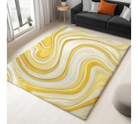 Multicolor Rugs Living Room Washable Non Slip Area Rug 160 x 230 cm, Bedroom Kitchen Hall Lounge Office Dining Room Indoor Carpet Low PileMarble Pattern Swirl Lines Carpets
