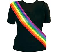 Multicolor Sash (Pack of 1) - Vibrant Rainbow Design, Perfect Accessory for Festivals, Celebrations, Parties, Events, Pride, & More