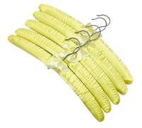 Multicolor Satin Padded Hangers5pcs Set for Coats Jackets DressesSoft NonSlip Design for Delicate FabricsElegant Wardrobe Storage Solution (Color 8)