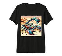 Multicolor Scorpion in the Desert Premium T-Shirt