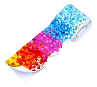 Multicolor Self Paper Roll For Bulletin Board Border Decorations Classroom School Wall Trim Strip Continuous Design Peel And Apply Craft Supply Bright Colors Office Decor Item(T209)