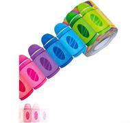 Multicolor Self Paper Roll For Bulletin Board Border Decorations Classroom School Wall Trim Strip Continuous Design Peel And Apply Craft Supply Bright Colors Office Decor Item(T205)