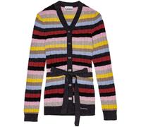 Multicolor Silver Button Cardigan, female, Ganni, Cardigans, Multicolor, M, Knitwear M