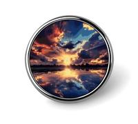 Multicolor Sky Brooch Pins Premium Alloy Non-Tarnish Clothing Badge Exquisite Burr-Free Dress Ornament, Fashion Elegant Daily Wear Safety Push Pin for Decor & Ideal Gifts