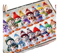 Multicolor Snowman Tree Ornaments, B
