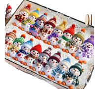 Multicolor Snowman Tree Ornaments, D
