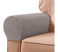 Multicolor Sofa Armrest Covers 2-Pack Taupe Universal Fit for Chairs Sofas and Los Fabric Easy to Clean Slish Home Décor Solut