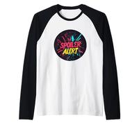 Multicolor Spoiler Alert Saying Raglan Baseball Tee
