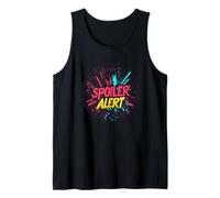 Multicolor Spoiler Alert Saying Tank Top