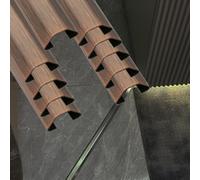 Multicolor Stainless Steel Wood Grain Cable Raceway Wire Cover/Channel Protector 50180cm 10 PCS Ideal for Home & Office Cable ment & Stylish Design