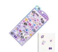 Multicolor Stickers - 7.87 X 3.74 Inch 3D Glitter Stickers, Dynamic Dimensional Look, Enabling Creative Storytelling | Assuring A Delightful Way to Personalize Notebooks, Cups, Boxes