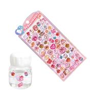 Multicolor Stickers - 7.87 X 3.74 Inch 3D Glitter Stickers, Dynamic Dimensional Look, Enabling Creative Storytelling | Assuring A Delightful Way to Personalize Notebooks, Cups, Boxes