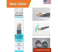 Multicolor Synthetic Watercolour Brush Set - 6 Pieces for Every Artist's Palette