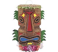 Multicolor Tiki 3D Pinata (45cm x 22cm) 1 Piece - Party Fun Accessory, Ideal for Tropical-Themed Fiesta Decoration