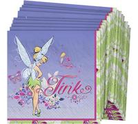 Multicolor Tinkerbell Luncheon Paper Napkins (6.5" x 6.5") 16 Count - Premium Quality & Absorbent Napkins, Perfect for Themed Parties & Events