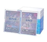 Multicolor Transparent 18 Pack Hard Cards Sleeves Top Loaders-Acrylic Card Protector Clear Card Brick-95mm*69mm-Fit for Rift LOL TCG,OPCG,Trading Cards