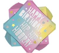 Multicolor Unicorn Birthday Luncheon Napkins (16cm) Pack of 16 - Perfect for Magical Birthday Celebrations