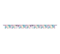 Multicolor Unicorn Party Pennant Banner (213cm) 1 Piece - Enchanting Decor for Kids Birthdays & Events
