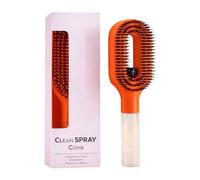 Multicolor Water Sprayer Detangler Brush for Frizz, F | Travel Hydrating and Easy Detangling with Fine Misting for Softening Tangles During Styling and Daily Hair Care