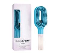Multicolor Water Sprayer Detangler Brush for Frizz, Light Blue, G | Travel Hydrating and Easy Detangling with Fine Misting for Softening Tangles During Styling and Daily Hair Care