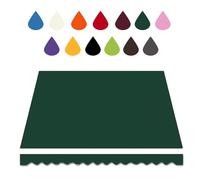 Multicolor Waterproof Sunshade Fabric Awning for Balconies - 200cm to 600cm T Per Da Sole by UV Protection Green 8x6.5ft Durable Outdoor Cover