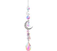 Multicolor Wind Chimes for Outside Decorative Wind Chimes Crystal Windchimes Unique Wind Moon Memorial Personalized, for Window Car Wall Plant Chandeliers for Grandma Wife Sister Gift