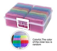 Multicolored 4X6 Photo Storage Box Holds 1600 Photos