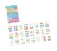 Multicolored Adhesive Tabs Repositionable Note Paper for Journal Planners Journal Textbooks and Note Highlighting Handcraft Gluey Mattresses