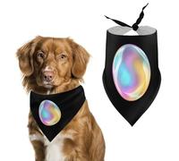 Multicolored Bubble Dog Bandana Pet Scarf for Small Medium Large Dogs Triangle Bibs Photo Prop Gift