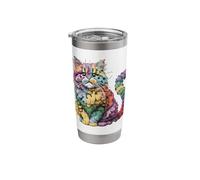 Multicolored Cat - Original Print Stainless Steel Insulated Tumbler