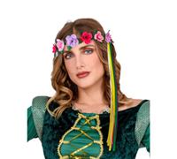 Multicolored flower hair ring for hippie fairy Elf