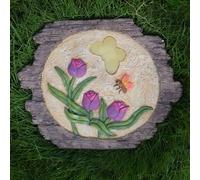 Multicolored Garden Landscaping Decor Pavers, Anti-Slip Walkway Path Stone for Backyard/Pathway/Courtyard(Style4,1PC)
