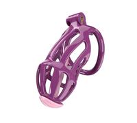 Multicolored Resin Training Protection Cage Set with 5 Carabiners Rings (Curved), Ventilated and Breathable-UKLZ15 (P1-Purple, B2)