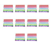 Multicolored Star Heart Flower Sticker Reflective Wrapping Label for Scrapbooking Journal Planner Kid Reward Decorative
