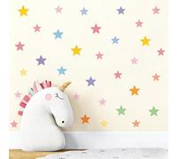Multicolored Stars Wall Stickers 10 Sheets/150 Pcs Cartoon Wall Decals for Living Room Office Bedroom Decor Peel and Stick Pentagram Graffiti Sticker DIY Murals Waterproof Vinyl Walles Decal
