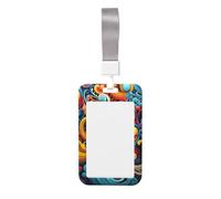 Multicolored Stripes Card Holder Durable and Lightweight Stylish Design Suitable for Offices Hospitals and Conferences