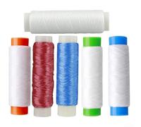 Multicolored Strong Elastic Fishing Line 250m Invisible Nylon Thread For Bait Binding And Secure Hook Rigging In Freshwater And Saltwater Angling Sports Red Blue White(6pcs)