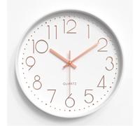 Multicolored Wall Clock Silent Non Ticking Quality Quartz Battery Operated Round Easy To Read Home/Office/Kitchen/Classroom/School Clock(8inch,J)