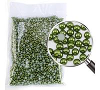 Multicolors Resin Pearls 3-10mm Nail Art Clothing Dresses Decorative Accessories ABS Flatback Beads Pearls Craft-Green,3mm-10000Pcs
