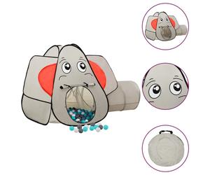 (multicolour 1) vidaXL Elephant Children Play Tent with 250 Balls Play House Multi Colours