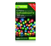 Premier Multi Action Supabrights with Timer 100 LED Multi/Green