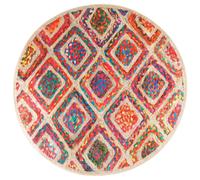 (multicolour, 120 cm) vidaXL Rug Washable Patchwork Anti Slip Home Floor Carpet Floor Area Rug Mat