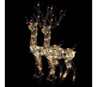 (multicolour, 70 x 41 x 120 cm/ 2 pcs) vidaXL Reindeer Christmas Decoration Xmas Glowing Reindeer Multi Colours/Sizes