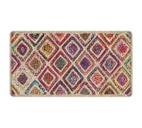 vidaXL Soft Runner Floor Mat: Anti-Slip, Multicolour, Noise-absorbing, Washable Polyester Area Carpet