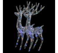 (multicolour, 96 x 40 x 180 cm/ 2 pcs) vidaXL Reindeer Christmas Decoration Xmas Glowing Reindeer Multi Colours/Sizes
