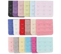 TRIXES 18 Pcs Women's Bra Extenders 3 Hook, Bra Extension Hooks, 3 Row Extender Soft Flexible and Comfortable Bra Strap Extensions Set, Women's Clothing Accessories Solutions