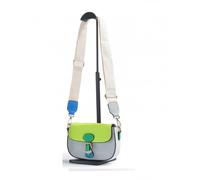 Multicolour Flap Over Cover Top Zip Closure Cross Body Bag JFY Grey One Size